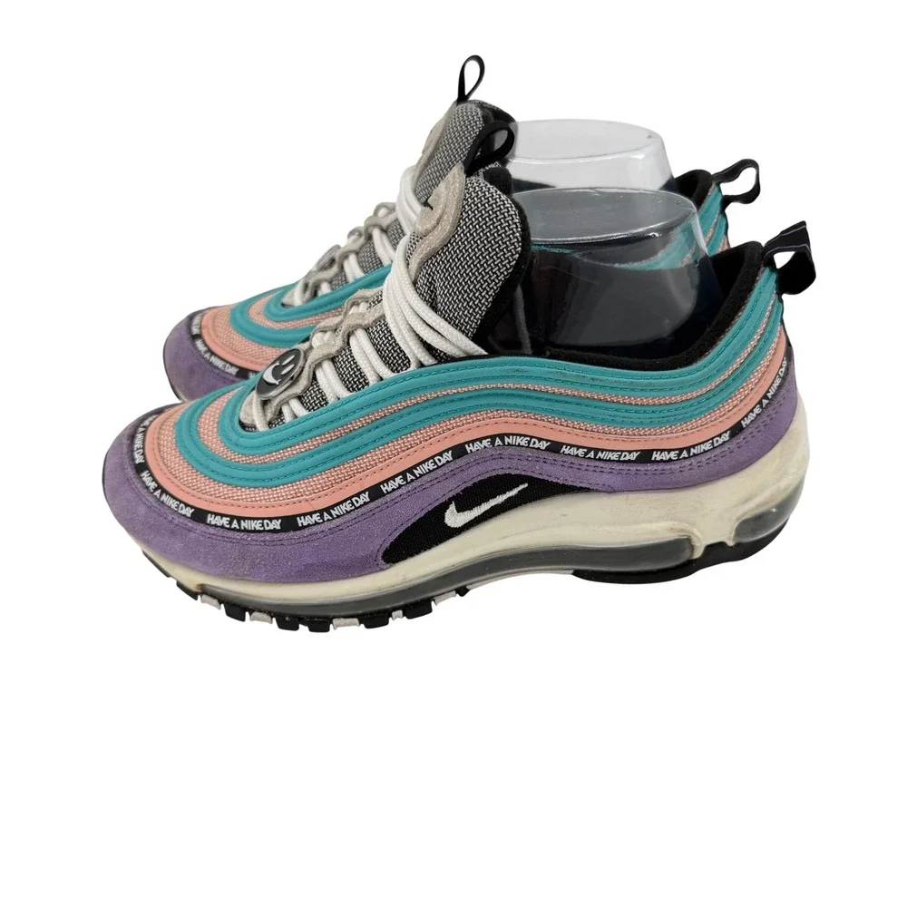 Nike Air Max‎ 97 Have A Nike Day Women 7.5/ 6Y Purple Coral 923288-500 Suede